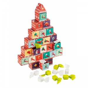 متعدد مربع هدية عيد الميلاد شكل شجرة